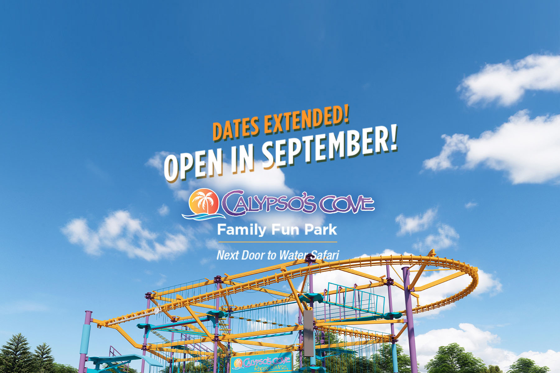 Calypso’s Cove Family Fun Park Open Fridays & Saturday in September